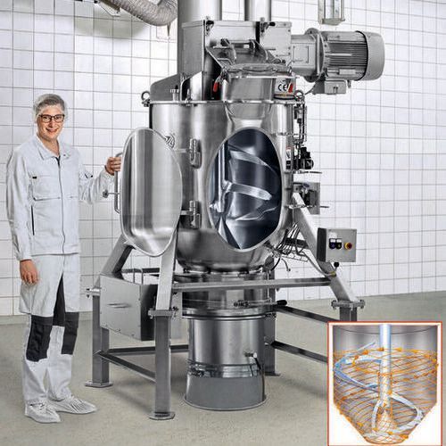The Kone Slid mixer offers complete discharge within seconds. The Kone Slid mixer offers complete discharge within seconds.