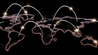 Weltweite Kommunikation: 5G ist bereits verfügbar, werden bereits die Grundlagen für die nächste Gerneration gelegt. (Sumanley xulx)