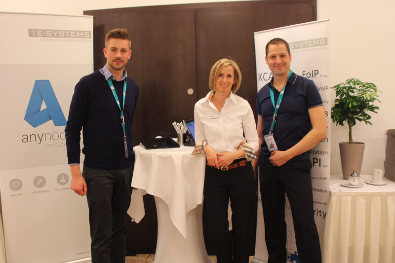 Das Team von TE-Systems: Christoph Rademacher, Katja Lutz und Andreas Geiger. (Bild: C4B)