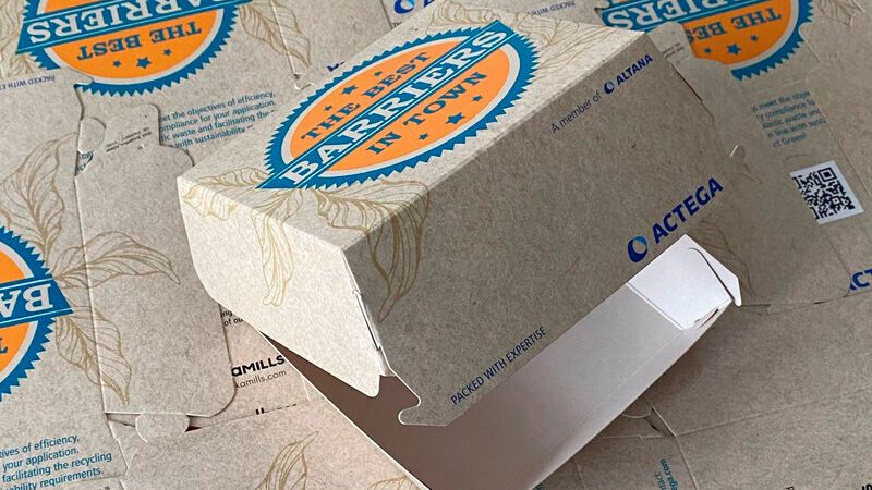 Die neuen biobasierten Beschichtungen eignen sich dank ihrer guten Bedruckbarkeit und Barrierewirkung gegen Fett besonders für Lebensmittelverpackungen. (Bild:  Actega)