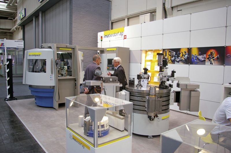 Stand du fabricant de machines transfert suisse Imoberdorf AG implanté à Oensingen. (Image: MSM / J-R Gonthier)