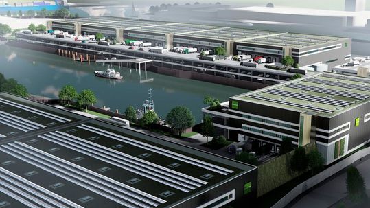 Seehafenstraße: Goodman hat hier ein Grundstück (Industriebrache) gekauft und will darauf moderne Industrie- und Logistikflächen entwickeln.(Bild:  GSE)