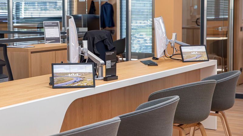 Die Serviceannahme im Kölner Kia-Autohaus. (Bild: Kia )