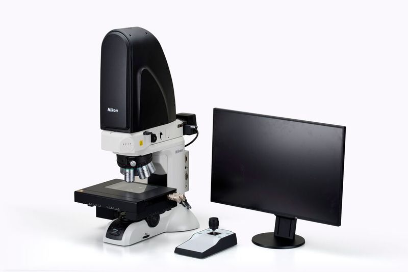 Nikon's Eclipse LV100AMS is a fully automated, AI-powered industrial microscope designed to deliver consistent inspection results with a single click with its full set-up.  (Source: Nikon Metrology)