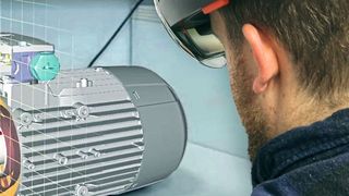 Intuitiver Zugriff auf Produktdaten des Digital Twin dank Augmented Reality. (Siemens, Fraunhofer IGD)