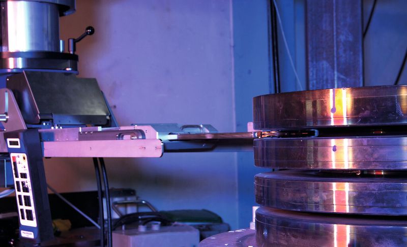 Anlage zum mechanisierten Schweißen von Turbinenrotoren. (Bild: Polysoude)