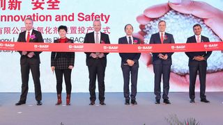 Die Eröffnung der neuen BASF-Produktionsanlage für Antioxidantien in Shanghai. (BASF)