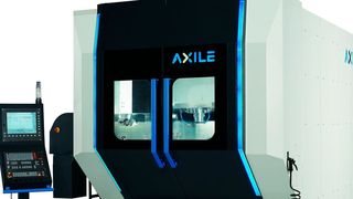 Neues 5-Achs-Bearbeitungszentrum Axile G8 von Buffalo. Der Taiwanesiche Hersteller stellt auf der EMO Hannover 2017 aus. (Buffalo)