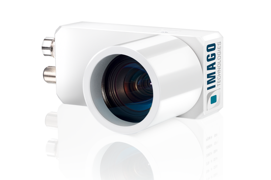 Die Smart-Kameras Vision Cam XM2 von Imago Technologies erfassen das Produktionsumfeld als RGB-Bild und führen direkt auf der Kamera eine KI-gestützte Personen- und Objektdetektion sowie ein Tracking von Objekten durch.(Bild:  Imago Technologies)