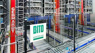 Das automatische Kleinteilelager von Hawe lagert nicht nur Kleinmengen ein, sondern dient grundsätzlich zur Aufnahme jeglicher Lagerware bis zu einer bestimmten Größe. Bild: Bito (Archiv: Vogel Business Media)