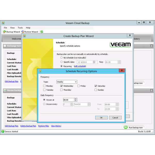 Planung von Backup-Jobs in Veeam Backup Cloud Edition (Bild: Veeam)