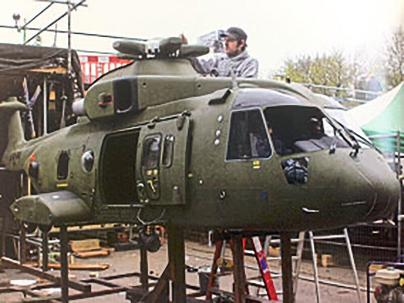 Zu den Kunden von Voxeljet gehört auch die Filmindustrie. Beispielsweise kommt der Helikopter aus dem James-Bond-Film „Skyfall” aus einem 3D-Drucker. (Voxeljet)