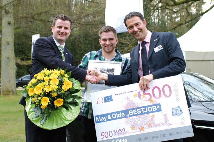 Das Autohaus ehrt seit drei Jahren in jedem Quartal einen Mitarbeiter mit dem Titel „Best Job“ für besondere Leistungen. (Foto: May & Olde)