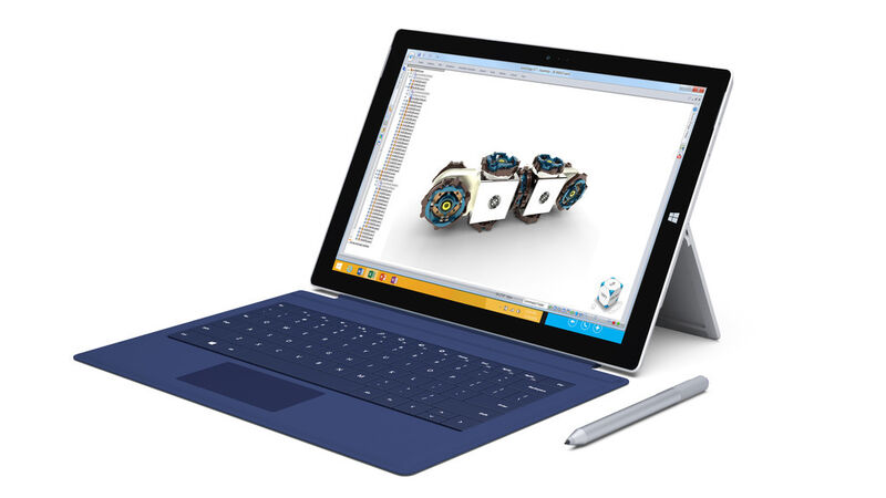Der uneingeschränkte Zugriff auf Konstruktionsprozesse über mobile Plattformen wie dem Tablet Surface Pro 3 von Microsoft macht unabhängig vom Standort und ermöglicht weitere Innovationen und Zusammenarbeit. (Bild: Siemens PLM Software)
