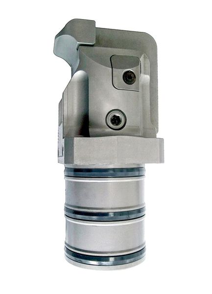 Roemheld’s new B 1.8270 hydraulic workholding unit with patented kinematics. (Source: Roemheld)