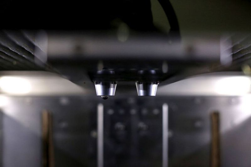 Essentium (Halle 12.1, Stand D11): Nahaufnahme des Dual-Extrusions-Druckkopfes des neuen 3D-Druckers High Speed Extrusion (HSE) 240 HT. (Bild: Essentium)