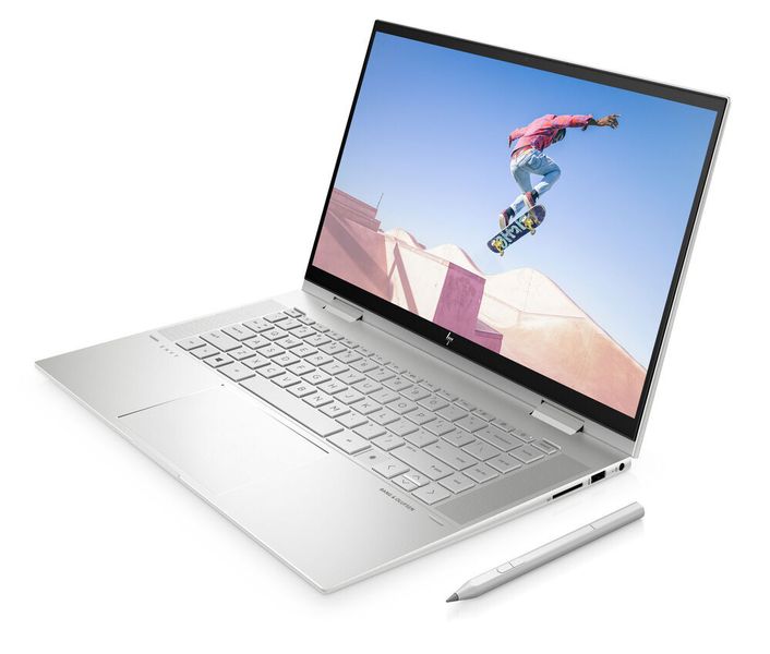 In der Intel-Version des Envy x360 15 nutzt HP Intel-Core-i5- oder i7-Prozessoren aus Intels Tiger-Lake-Familie mit Xe-Grafik. Optional gibt es auch hier eine zusätzliche MX450-Grafikkarte von Nvidia. (HP)