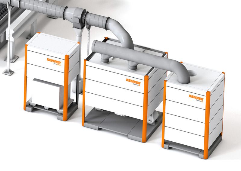Plasma FIL ist besonders für den Einsatz beim Plasmaschneiden ausgelegt worden und benötigt so gut wie keine Überholung des Filters. (Bild: Kemper)
