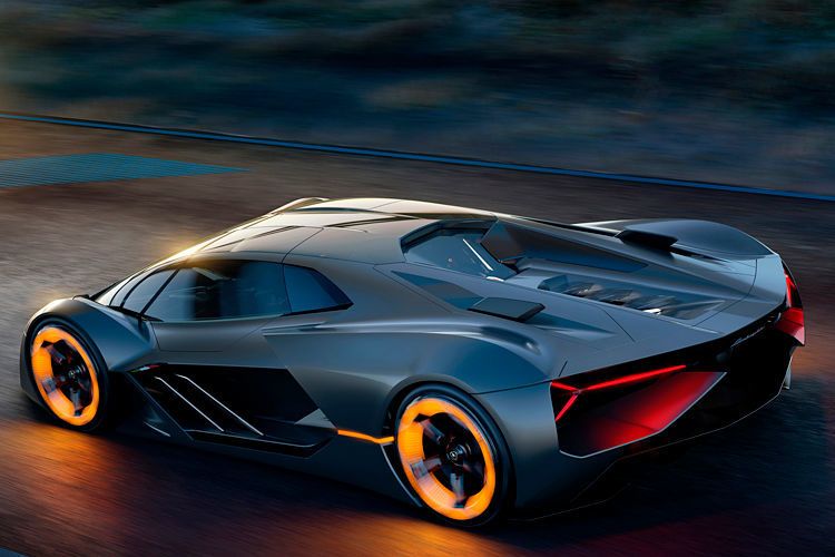 Der Terzo Millennio trägt Rückleuchten im typischen Lamborghini-Stil. (Lamborghini)