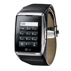 Schon 2009 brachte LG mit dem Watchphone das erste 3G-Handy im Format einer noblen Armbanduhr. 