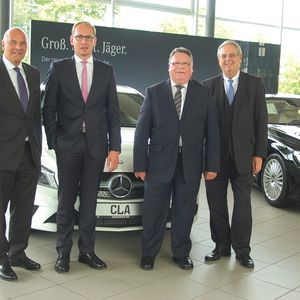 Gesellschafter und Geschäftsführer der Auto-Schol-AVS: (v. li.) Michael Eidenmüller, Jesko Bauersachs, Stefan Weise und Michael Pickel.
