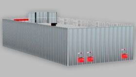 Visualisierung des Autostore-Systems für Baierl & Demmelhuber in Töging.(Bild:  Hörmann Intralogistics)
