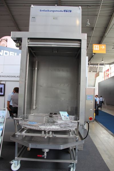 Entlackungsmodul am Stand von Bender. (Bild: Itasse)