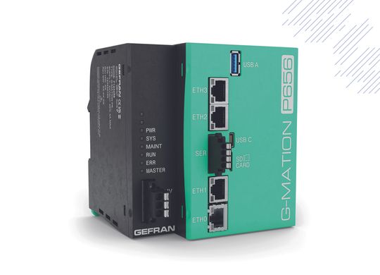 Die SPS G-Mation P6 von Gefran stellt Docker-Technologien bereit, durch die sich auch Bestandsmaschinen unkompliziert automatisieren lassen.(Bild:  Gefran)