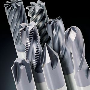 Das erweiterte Vollhartmetall-Schaftfräserprogramm «F.line» bietet Werkzeuge im Durchmesserbereich von 1,0 bis 25,0 mm.