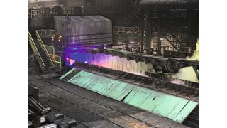 Das 2D-Oberflächen-Inspektionssystem Sucron in der Warmwalzstraße von SDI Butler Division. (Bild: SDI Butler, Indiana)