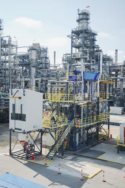Bilder von der OMV Re Oil Recyclinganlage im österreichischen Schwechat. (OMV)
