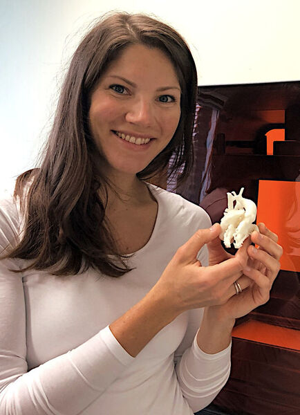 Carina Hopfner ist Ingenieurin für 3D-Druck am LMU Klinikum. (LMU Klinikum)