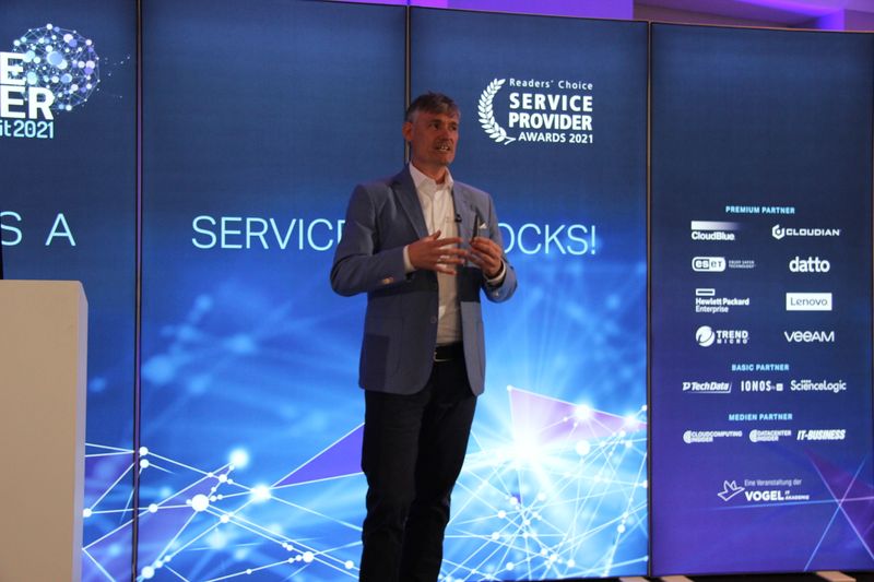 Infrastructure as a Service – und was geht sonst? Diese Frage stellte Thomas Beer von Veeam den Zuhörern… (Vogel IT.Medien GmbH)