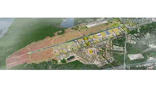 Auf dem Areal des Flughafens Tegel entsteht ein Forschungs- und Industriepark für urbane Technologien: Berlin TXL – The Urban Tech Republic. (Bild: Tegel Projekt GmbH/Macina)