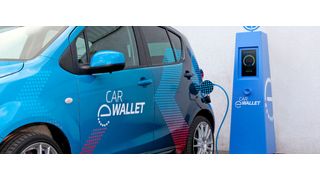 Die Anwendung „Car eWallet“ soll sichere Finanztransaktionen ermöglichen – zum Beispiel das Bezahlen an Ladesäulen. (ZF Friedrichshafen)