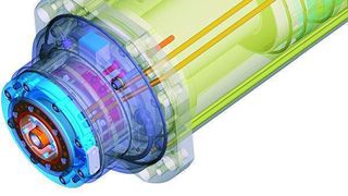 Bei Öl-Luft-geschmierter Hochgeschwindigkeitsspindel sorgen zusätzliche Kühlbarrieren für niedrigere Lagertemperaturen. Darüber hinaus ist nun auch eine Online-Überwachung der Spindel möglich.Bild: Step Tec (Archiv: Vogel Business Media)