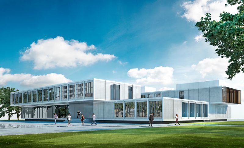 Das Gebäude mit über 1400 Quadratmetern Nutzfläche bietet auf zwei Stockwerken Platz für Ideen und Austausch. (Bild: Merck)