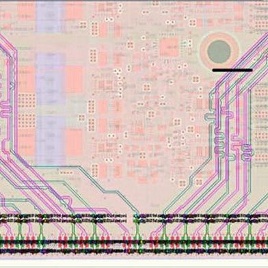 Simulation and layout of PCI lanes: Illustration of signal routing and optimization of trace routing for high-speed data transmission. (Image:Zollner)