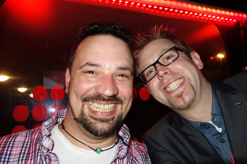 Grinsebären: Nils Seiler (l.), Markensturm und Florian Fliegel, Tarox ()