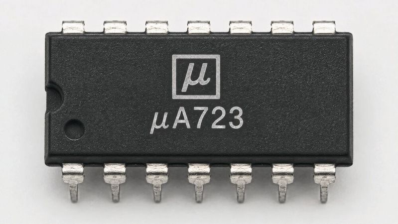 Universell:  Der µA723 steht für eine Ära, in der analoge Spannungsregelung mit wenigen externen Bauteilen flexibel an unterschiedlichste Anwendungen angepasst wurde.(Bild:  Dall-E / KI-generiert)