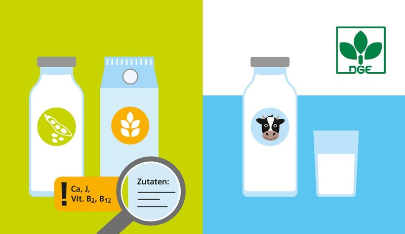 Die deutsche Gesellschaft für Ernährung gibt Tipps zum Umgang mit Lactoseintoleranz (Symbolbild).(Bild:  DGE)