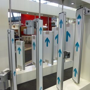 Verschiedene Varianten der neuen Transportbänder: mal mit Kopfantrieb, mal mit Mittenantrieb.