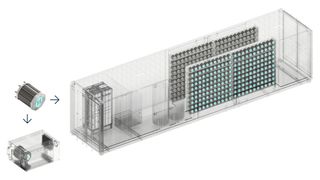 Modular bis in den Kern: Massenproduzierte Kernmodule – die „AEM-Stacks“ – sind das Herzstück der Enapter-Elektrolyseure. Diese leistungsstarken Kerne können entweder in einem kompakten Trägersystem zum modularen EL 4.0 werden oder in größerer Stückzahl in einem AEM-Multicore der Megawattklasse integriert werden. (Bild: Enapter)