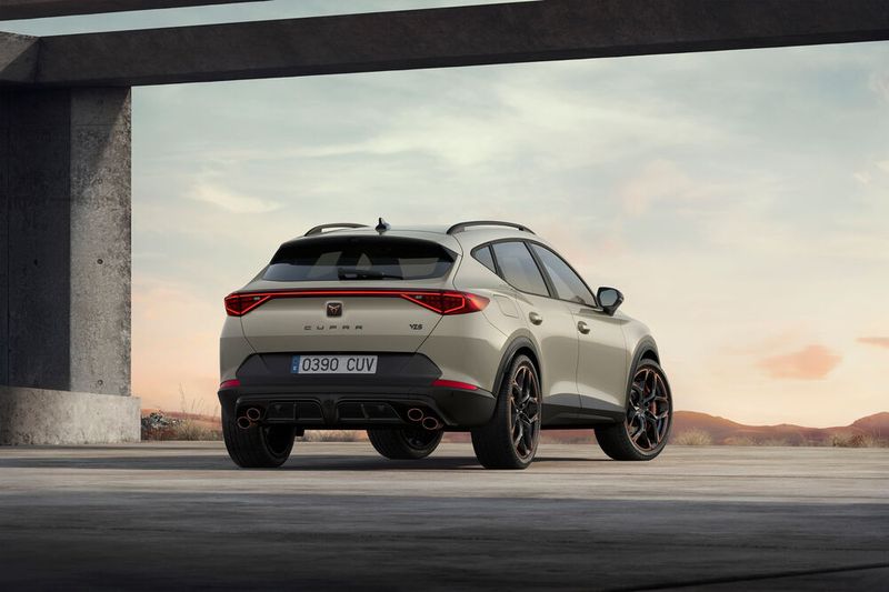 Ein markantes Detail sind der Carbon-Diffusor und die vier Auspuffendrohre. (Bild: Cupra)