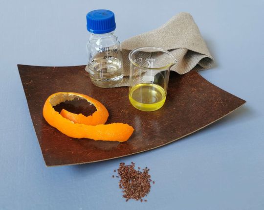 The orange peel is the key to innovative, sustainable bio-epoxy resin. That this works has been proven by the SKZ from Würzburg with partners in the "OrangeOil" project. Here the participants explain what they have done...(Image: SKZ)