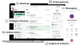 GoTo Connect CX Complete fasst Telefonie, Messaging und Webinare in einer Oberfläche zusammen und ergänzt sie um KI-gestützte Auswertungen.  (Bild: GoTo)