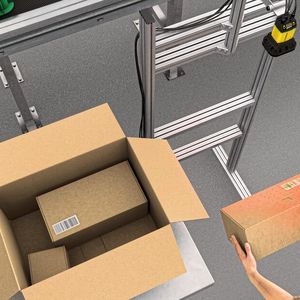 Fest montierte, freihändig bedienbare Lesegeräte verbessern Ergonomie und Produktivität von Arbeitskräften. (Bild:  Cognex)