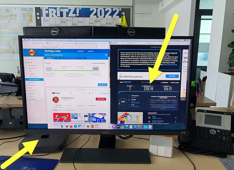 Mit so einem GPON-SFP-Modul in der Fritzbox 5590 konnte der Autor schon im Frühling 2022 etwa 2300 Megabit netto im Download und 830 Megabit netto im Upload messen. (Bild: Harald Karcher)