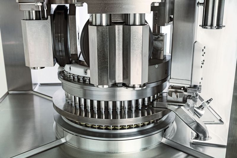 Optimal für schnelle Produktwechsel: Dank einer integrierten Mechanik lässt sich der Rotor der F20i in wenigen Minuten tauschen. (Bild: Fette Compacting)