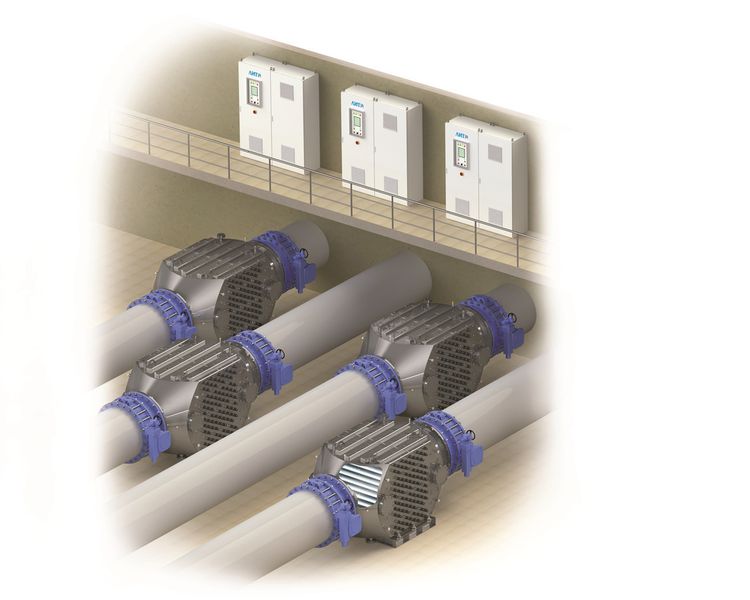 UV-Desinfektionsanlagen offeriert der Anbieter LIT für diverse Wasseranwendungen mit Durchsatz-Kapazitäten bis zu 10.000 m³/h. (Bild: LIT)